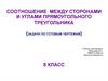 Соотношение между сторонами и углами прямоугольного треугольника (задачи по готовым чертежам)