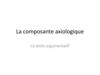 La composante axiologique. Le texte argumentatif