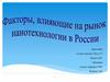 Факторы, влияющие на рынок нанотехнологии в России