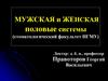 Мужская и женская половые системы