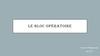 Le bloc opératoire