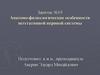 Анатомо-физиологические особенности вегетативной нервной системы