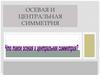 Осевая и центральная симметрия