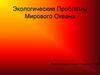 Экологические проблемы Мирового Океана