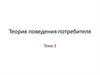 Теория поведения потребителя
