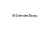 Extended essay intro