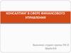 Консалтинг в сфере финансового управления