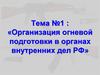 Организация огневой подготовки в органах внутренних дел РФ
