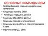 Основные команды ЭВМ