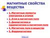 Магнитные свойства вещества