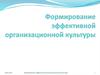 Формирование эффективной организационной культуры