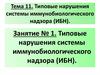Нарушения системы иммунобиологического надзора (ИБН)