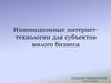 Инновационные интернет-технологии для субъектов малого бизнеса