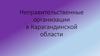 Неправительственные организации в Карагандинской области
