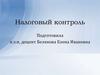 Налоговый контроль