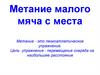 Метание малого мяча с места