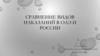 Сравнение видов наказаний в ОАЭ и России