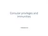 Consular privileges and immunities