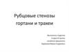 Рубцовые стенозы гортани и трахеи