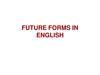 Future forms in english