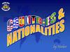 Countries and nationalities