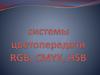 Системы цветопередачи RGB, CMYK, HSB
