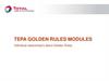 TEPA Golden Rules modules presentation