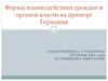 Формы взаимодействия граждан и органов власти в Германии