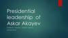 Presidential leadership of Askar Akayev