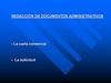 Redacción de documentos administrativos