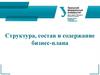 Структура, состав и содержание бизнес-плана