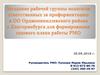 Заседание рабочей группы педагогов, ответственных за профориентацию для формирования годового плана работы РМО