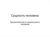 Сущность человека. Биологическое и социальное в человеке