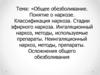 Общее обезболивание. Понятие о наркозе. Классификация наркоза