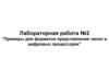 Примеры для форматов представления чисел в цифровых процессорах