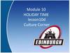 Module 10. Holiday time