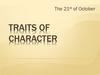 Traits of character