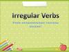 Irregular verbs