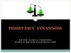 Podstawy finansów. Rachunek wyników