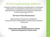 Аттестационная работа «Организация проектной деятельности на занятиях творческого объединения «Юный техник»