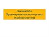 Правоохранительные органы, судебная система