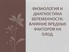 Физиология и диагностика беременности. Влияние вредных факторов на плод