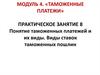 Понятие таможенных платежей и их виды. Виды ставок таможенных пошлин