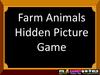 Farm Animals Hidden Picture Game