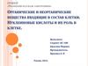 Органические и неорганические вещества, входящие в состав клетки. Нуклеиновые кислоты и их роль в клетке