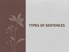 Types of Sentences