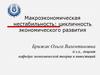 Макроэкономическая нестабильность: цикличность экономического развития