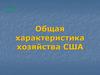 Общая характеристика хозяйства США