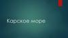 Карское море