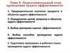 Подготовительный этап проведения аудита эффективности